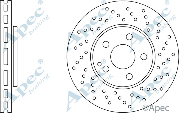 APEC BRAKING Jarrulevy DSK2307